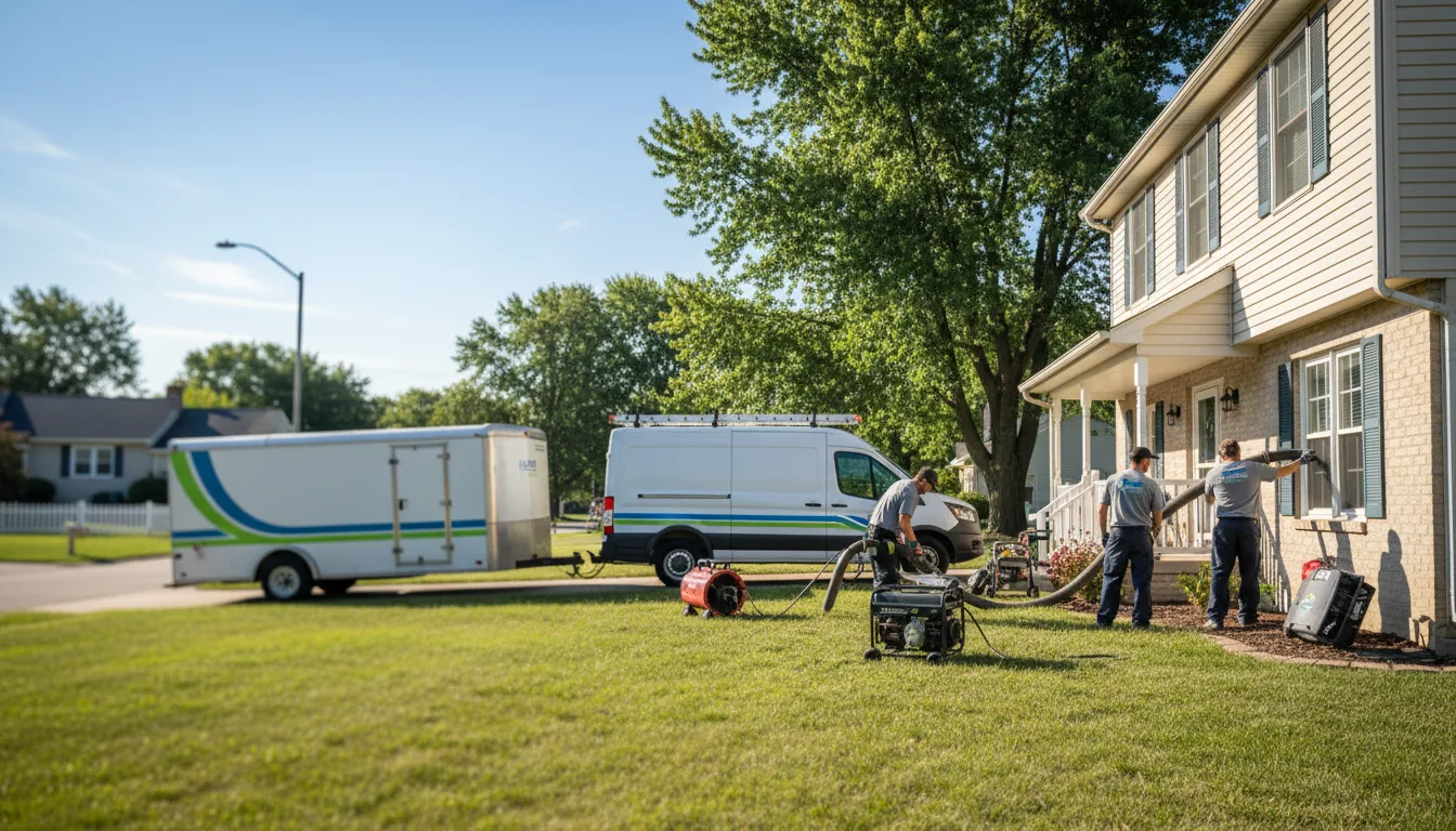 Flooded Basement Restoration And Cleanup With Repair in Whitestown, IN near me